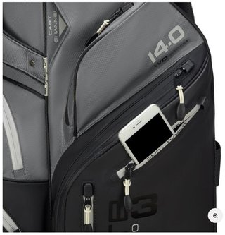 Big Max Dri Lite Silencio 3 Organizer cart bag, zwart/grijs