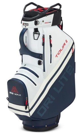 Big Max Dri Lite Tour 2 cart bag, rood/wit/navy