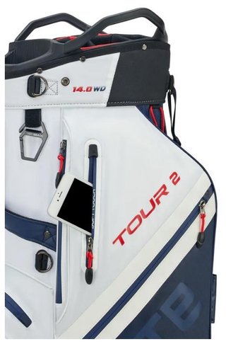 Big Max Dri Lite Tour 2 cart bag, rood/wit/navy