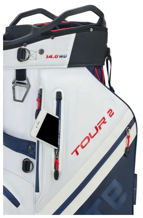 Big Max Dri Lite Tour 2 cart bag, rood/wit/navy