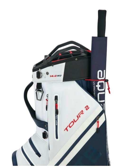 Big Max Dri Lite Tour 2 cart bag, rood/wit/navy