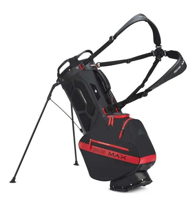 Big Max Aqua Eight H stand bag, zwart/rood