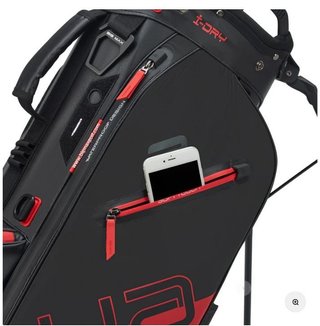 Big Max Aqua Eight H stand bag, zwart/rood