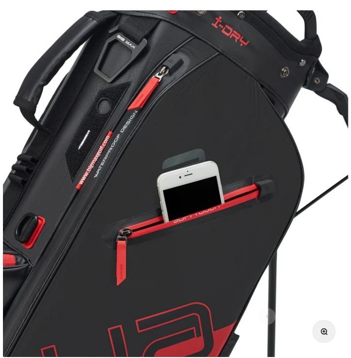 Big Max Aqua Eight H stand bag, zwart/rood