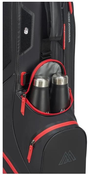 Big Max Aqua Eight H stand bag, zwart/rood