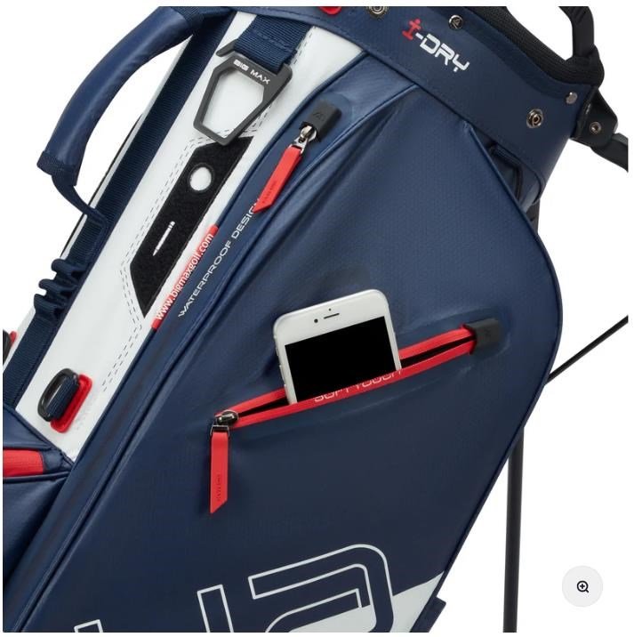 Big Max Aqua Eight H stand bag, navy/white/red