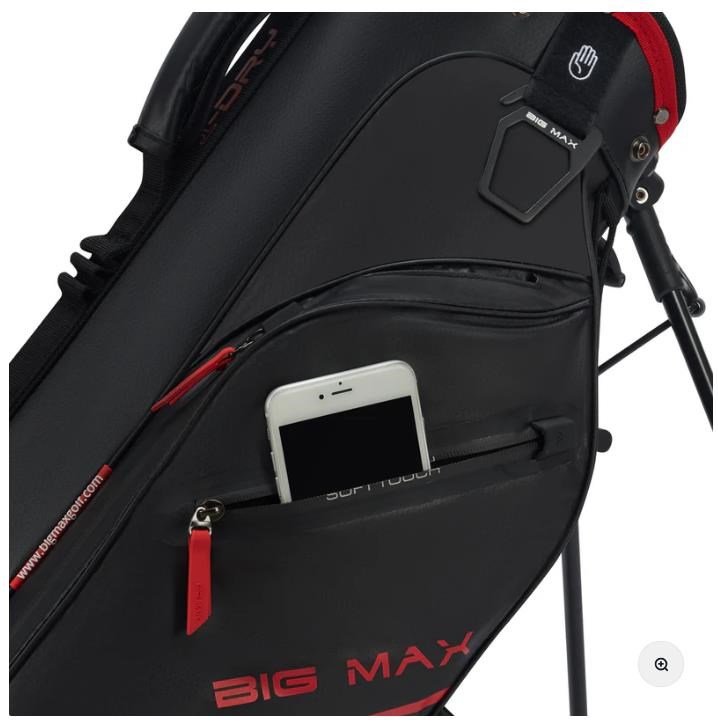 Big Max Aqua Seven H stand bag, zwart/rood