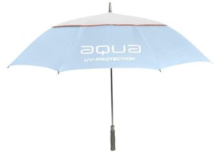 Big Max Aqua Umbrella UV paraplu 60", ijsblauw/wit/perzik