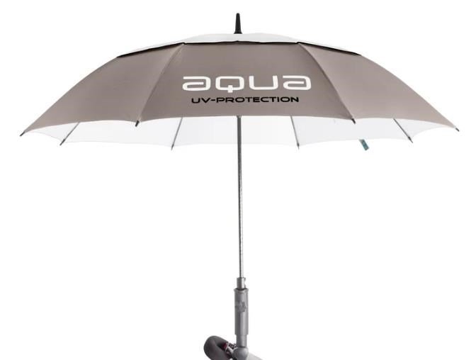 Big Max Aqua Umbrella UV paraplu 60", taupe/wit/zwart