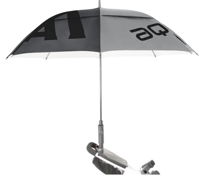 Big Max Aqua UV XL paraplu 68", houtskool/grijs