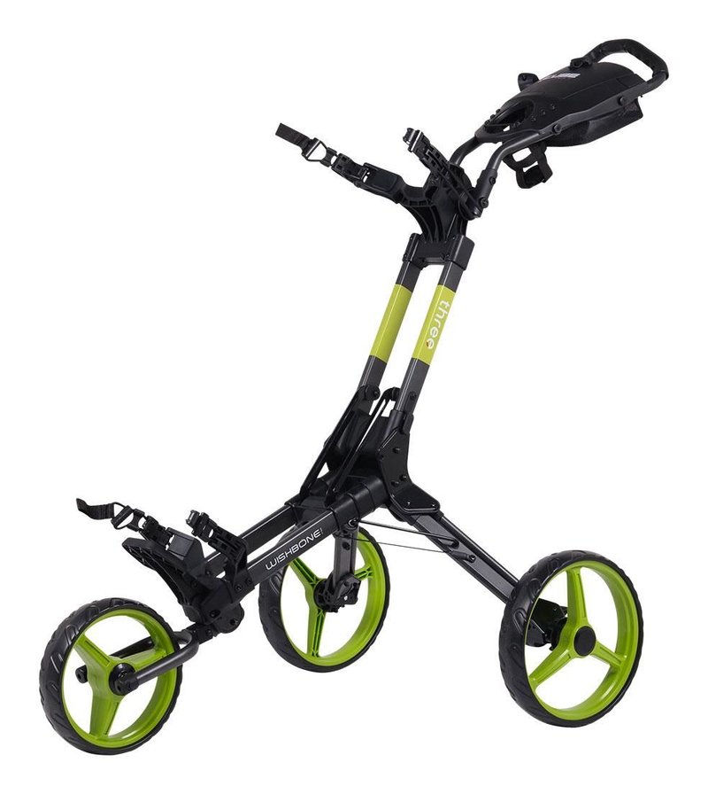 Wishbone Cube Three handwagen, zwart/lime