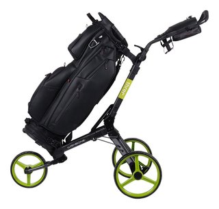 Wishbone Cube Three handwagen, zwart/lime
