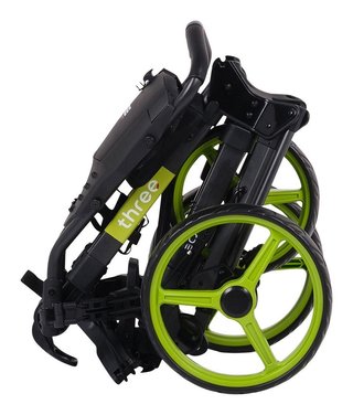 Wishbone Cube Three handwagen, zwart/lime
