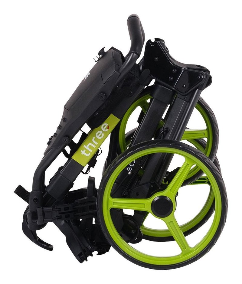 Wishbone Cube Three handwagen, zwart/lime