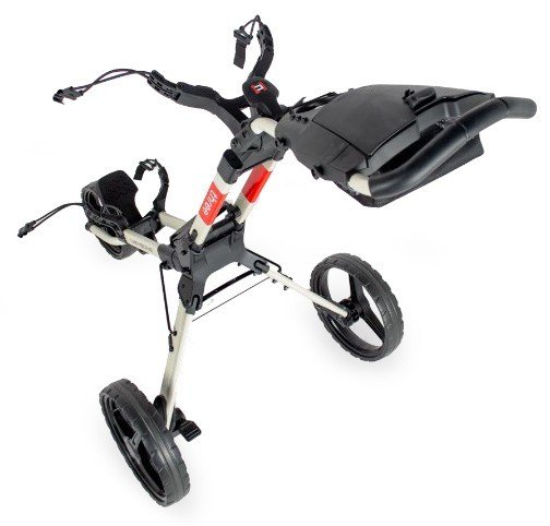 Wishbone Cube Three handmatige trolley, wit/rood