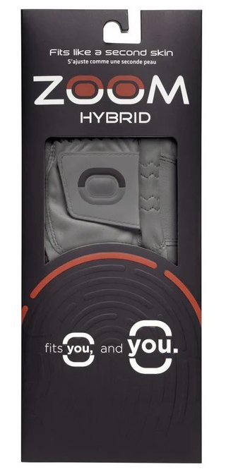 Zoom Zoom Hybrid heren golfhandschoen, houtskoolgrijs