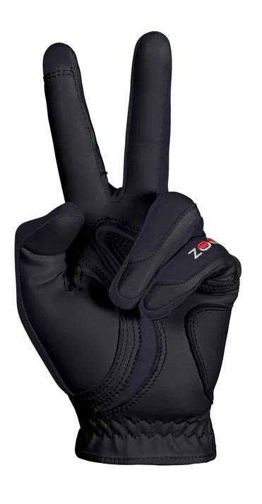 Zoom Hybrid heren golfhandschoen, zwart