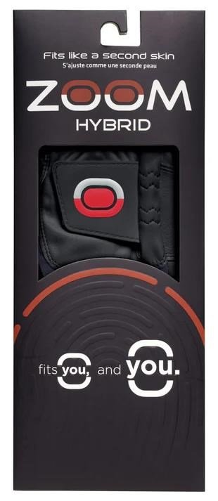 Zoom Hybrid heren golfhandschoen, zwart