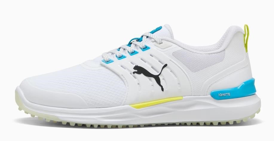 Puma Ignite Elevate 2 heren golfschoenen, wit/blauw