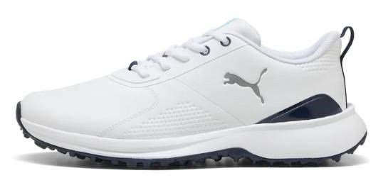 Puma Fusion Grip 6 Evo heren golfschoenen, wit/zilver