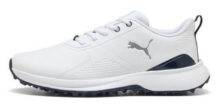Puma Fusion Grip 6 Evo heren golfschoenen, wit/zilver