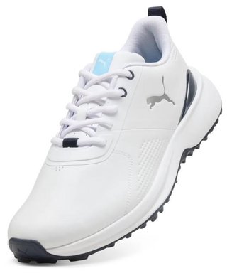Puma Fusion Grip 6 Evo heren golfschoenen, wit/zilver