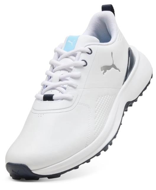 Puma Fusion Grip 6 Evo heren golfschoenen, wit/zilver