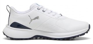 Puma Fusion Grip 6 Evo heren golfschoenen, wit/zilver