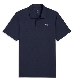 Puma Mattr Deco Jacquard heren polo, deep navy