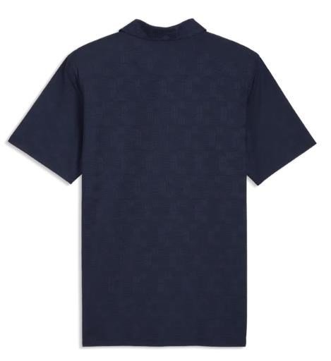 Puma Mattr Deco Jacquard heren polo, deep navy