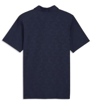 Puma Mattr Deco Jacquard heren polo, deep navy