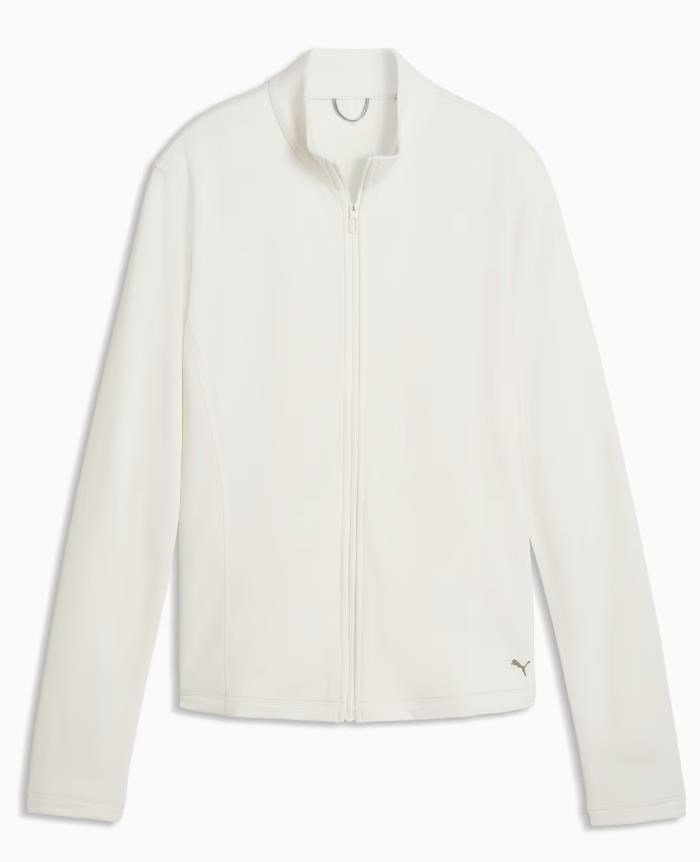 Puma Pure Textured Full-Zip dames jack, warm white
