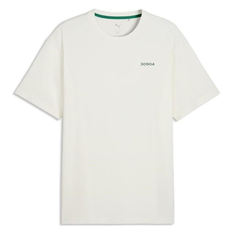 Puma 30904 heren polo, warm white/green