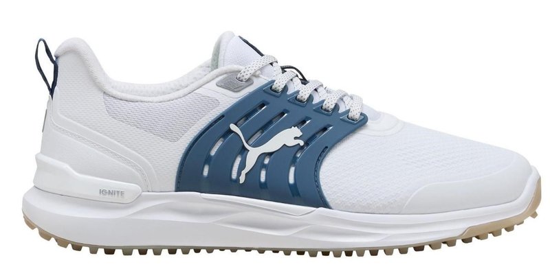 Puma IGNITE Elevate 2 heren golfschoenen, wit/blauw