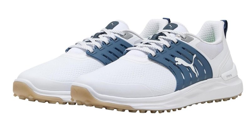 Puma IGNITE Elevate 2 heren golfschoenen, wit/blauw