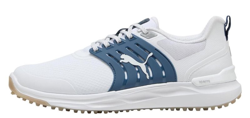 Puma IGNITE Elevate 2 heren golfschoenen, wit/blauw