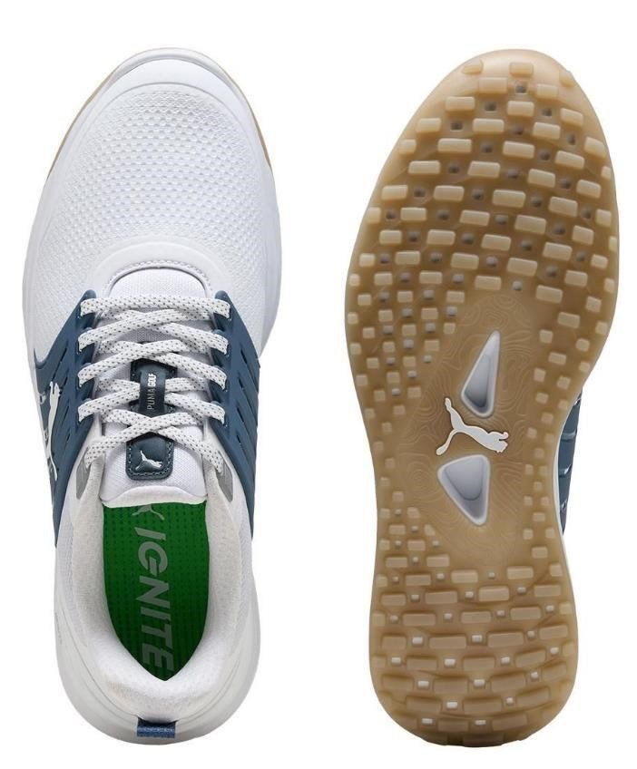 Puma IGNITE Elevate 2 heren golfschoenen, wit/blauw