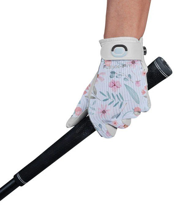 Zoom Sun Style Powernet dames handschoen, wit/bloem