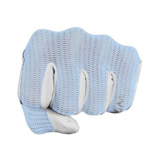 Zoom Sun Style Powernet dames handschoen, wit/ijsblauw
