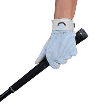Zoom Sun Style Powernet dames handschoen, wit/ijsblauw
