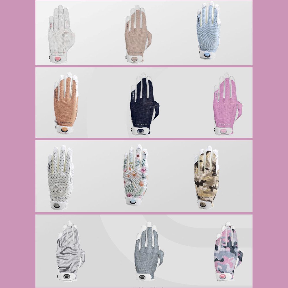Zoom Sun Style Powernet dames handschoen, wit/ijsblauw