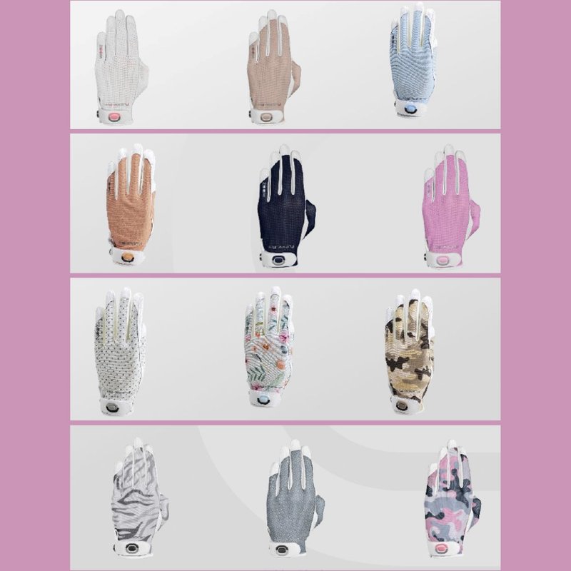 Zoom Sun Style Powernet dames handschoen, wit/ijsblauw