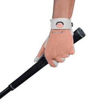Zoom Zoom Sun Style Powernet dames golfhandschoen, wit/oranje