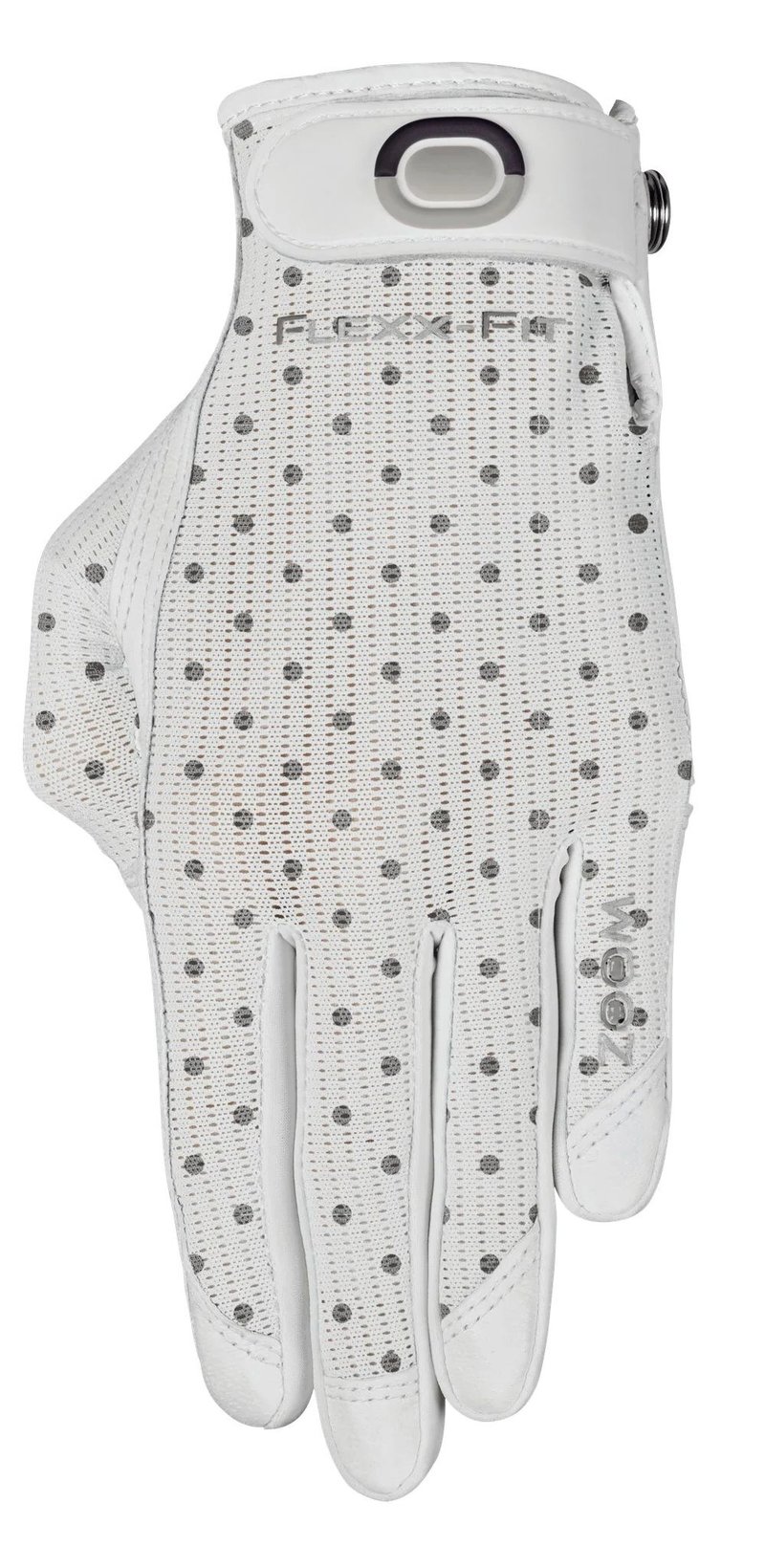 Zoom Sun Style Powernet dameshandschoen, wit/polka dot