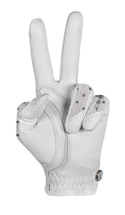 Zoom Sun Style Powernet dameshandschoen, wit/polka dot
