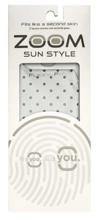 Zoom Sun Style Powernet dameshandschoen, wit/polka dot