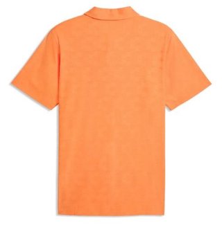 Puma Mattr Deco Jacquard heren polo, melon glow