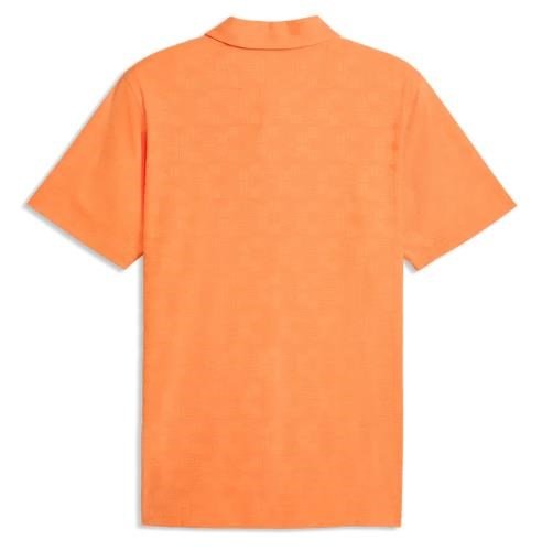 Puma Mattr Deco Jacquard heren polo, melon glow