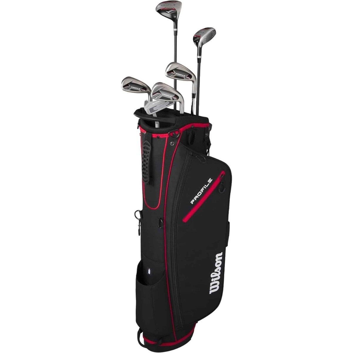 Wilson Profile heren golf halve set (grafiet), MLH + standbag