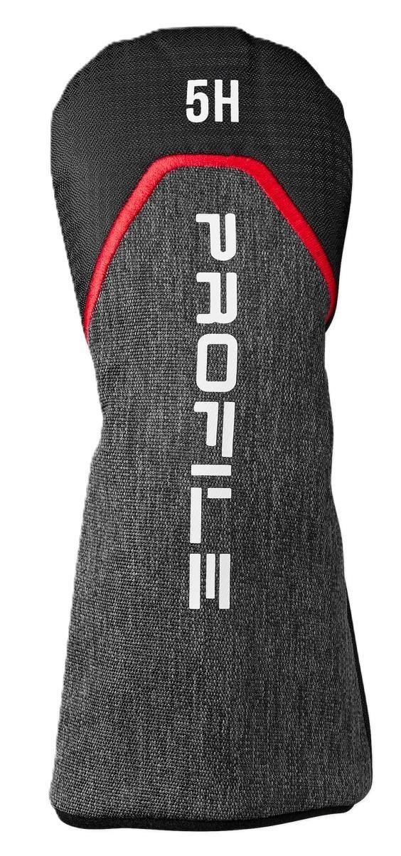 Wilson Profile heren golfset, staal, met standbag, zwart/rood/zilver